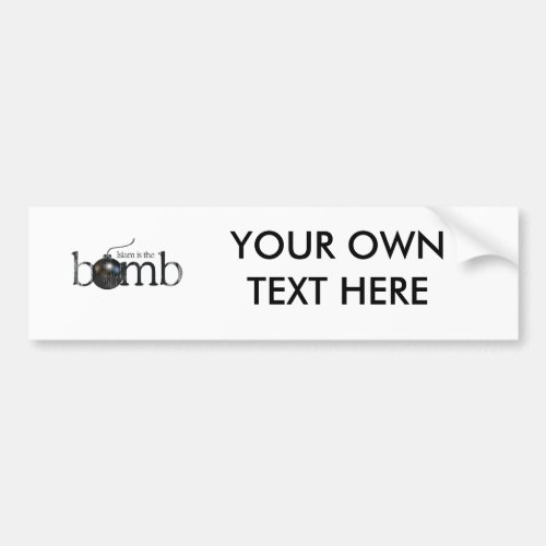 Islam is the bomb Fadedpng Bumper Sticker