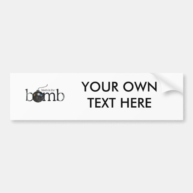 Islam is the bomb Faded.png Bumper Sticker (Front)