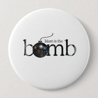 Islam is the bomb Faded.png Pinback Button