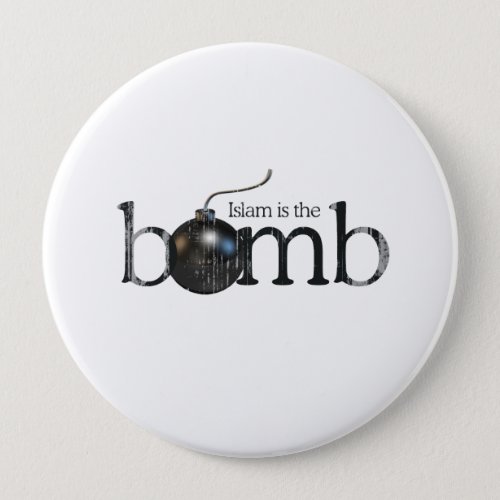 Islam is the bomb Fadedpng Pinback Button