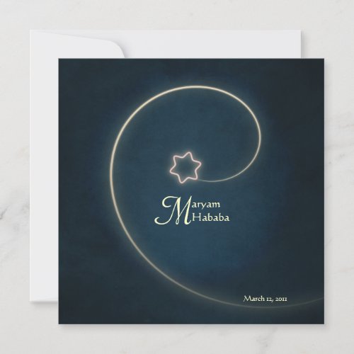 Islam Islamic baby birth Aqiqah night star Card