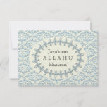 Islam Islamic Damask Thank You Wedding Engagement at Zazzle