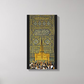 Islam Islamic Muslim Arabic Calligraphy Hajj Kaaba Canvas Print by AsSalamuAlaykum at Zazzle