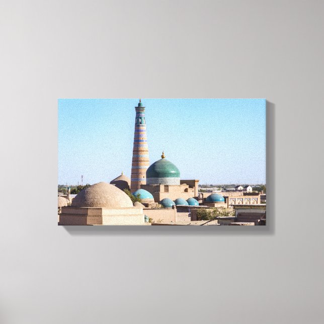 Islam Khodja Minaret & mosque - Khiva, Uzbekistan Canvas Print (Front)