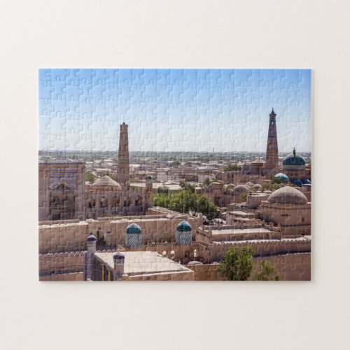 Islam Khodja Mosque and Citadel Kunya_ark _ Khiva Jigsaw Puzzle