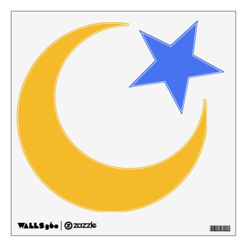 Islam moon and star wall decoration wall sticker