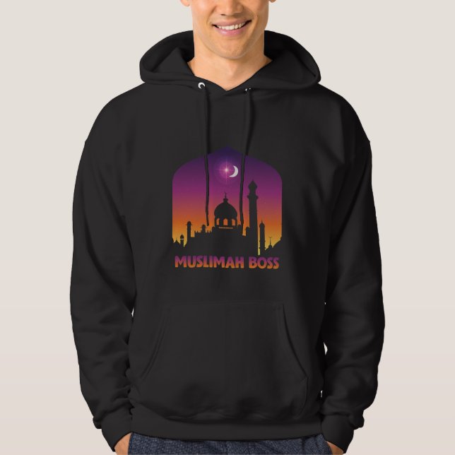 Islam Muslimah Boss Religious Arabic Muslim Hoodie (Front)