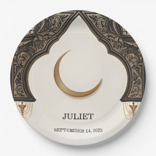 Islam Nikah Arabic Walima Muslim Bridal Shower Paper Plates