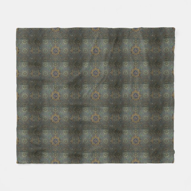 Islam Pattern Fleece Blanket (Front (Horizontal))