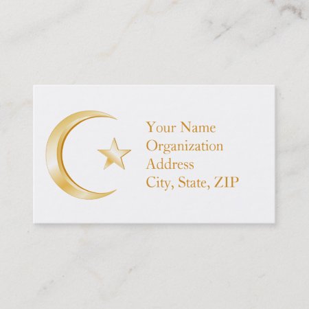 Islam Symbol Business Card