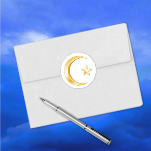 Islam Symbol Classic Round Sticker