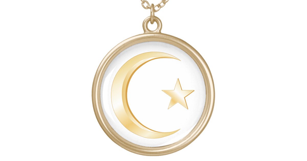 Islam Symbol Gold Plated Necklace