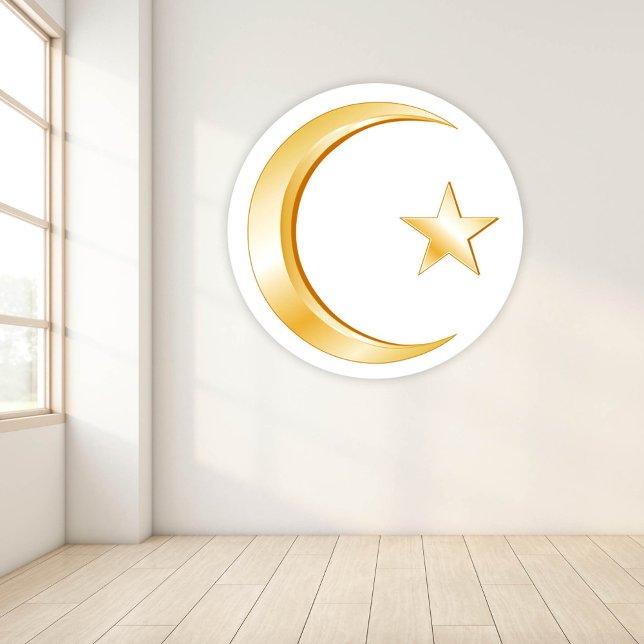 Islam Symbol Wall Decal (Islam Symbol Wall Decal.
Crescent moon and star, symbol of Islam.)