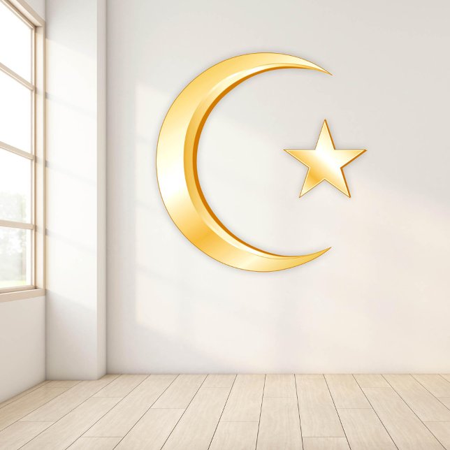 Islam Symbol Wall Sticker (Islam Symbol Wall Sticker.
Crescent moon and star, symbol of Islam. )
