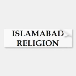 Islamabad Religion Bumper Sticker