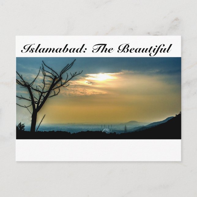 Islamabad The Beautiful Postcard (Front)
