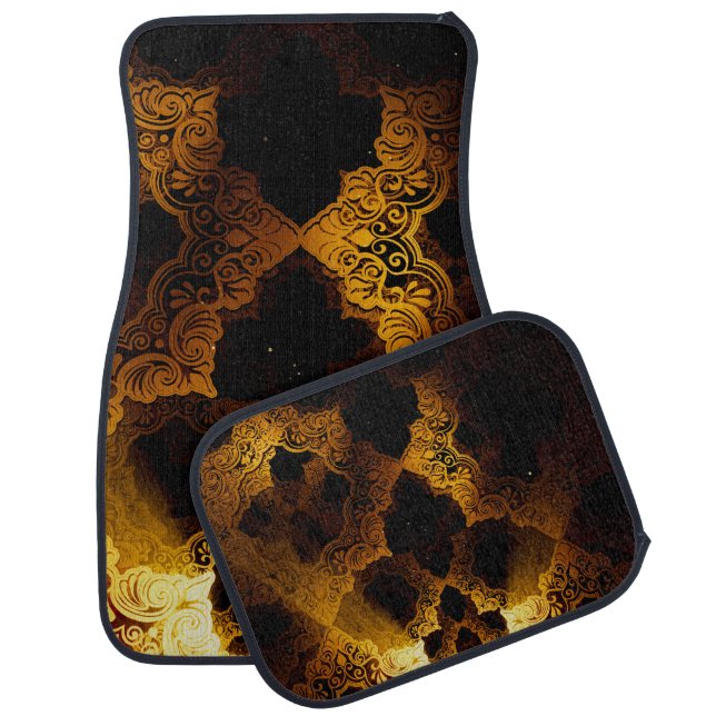 Islamic 3D: Ramadan Festival Background. Car Floor Mat (Set)