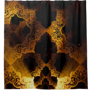 Islamic 3D: Ramadan Festival Background. Shower Curtain