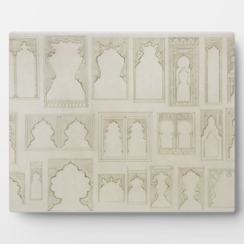 Islamic and Moorish arch designs for balconies wi Plaque