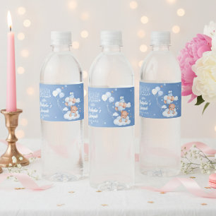 Islamic Aqiqah Baby Boy Water Bottle Label