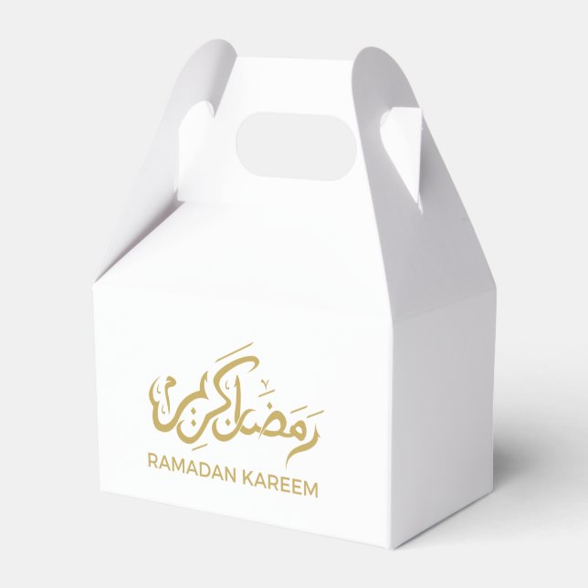 Islamic Arabic Ramadan Kareem Favor Boxes (Front Side)