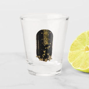 Islamic Art Gold Moon Analog Watch Shot Glass