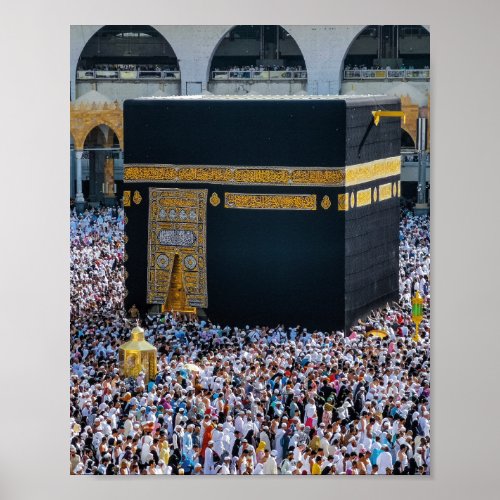 Islamic Art Mecca of islam in saudi arabia Poster