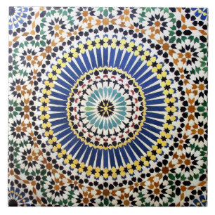Islamic Art Patterns Ceramic Photo Tile