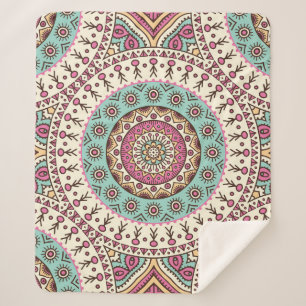 Islamic Art: Vintage Decorative Seamless Sherpa Blanket