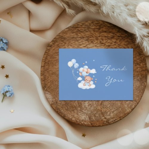 Islamic Baby Boy Aqiqah Thank You Card