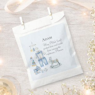 Islamic Baby Boy Birth Announcement Favor Bag