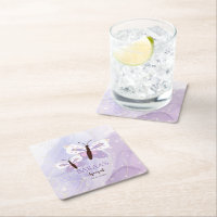 Islamic Baby Girl Aqeeqah Paper Coasters