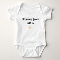 Islamic Baby Jersey Bodysuit Blessing From Allah
