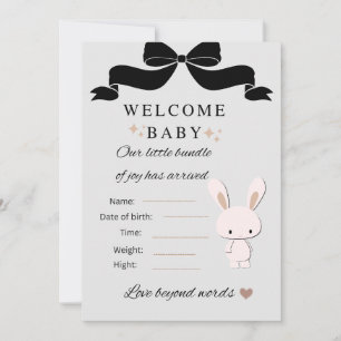 Islamic Baby Shower Status Card – Welcome Baby Gir