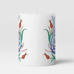 Islamic Calligraphy Pillar Candle