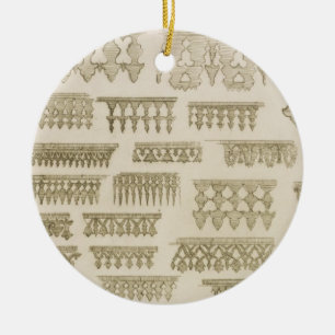 Islamic designs for cornice, balcony and mashrabiy ceramic ornament