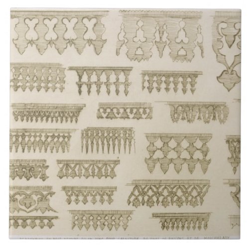 Islamic designs for cornice balcony and mashrabiy ceramic tile