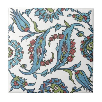 Islamic Floral Ceramic Tile #1 by IslamicDesign at Zazzle