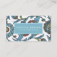 Islamic Floral Ceramic Tile Business Card Template at Zazzle