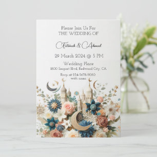 Islamic Flower Elegance Invitation