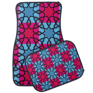 Islamic geometric motifs, which are very niceabstr car floor mat