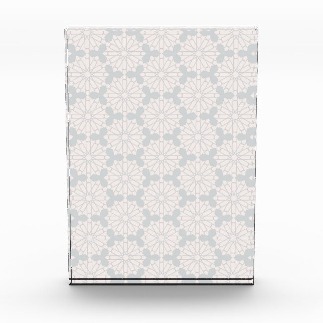 Islamic Geometric Pattern Acrylic Award (Front)