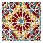 Islamic geometric pattern acrylic print