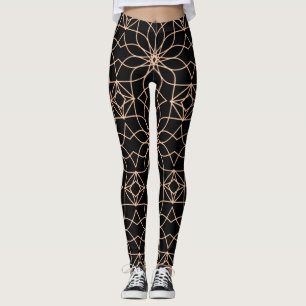 Islamic Geometric Pattern Arabic Art  Leggings