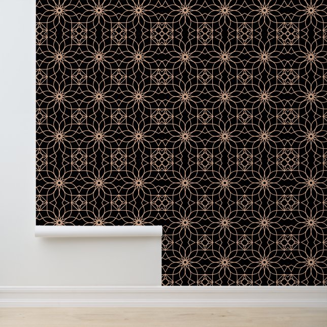 Islamic Geometric Pattern Arabic Art-Luxury Modern Wallpaper (Application)