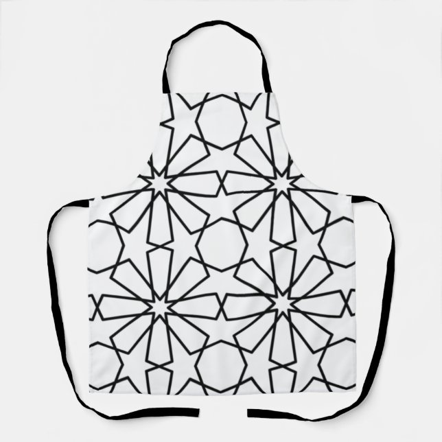 Islamic Geometric Pattern  Arabic Design  Apron (Front)