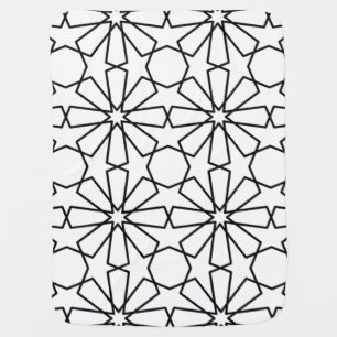 Islamic Geometric Pattern Arabic Design Baby Blanket