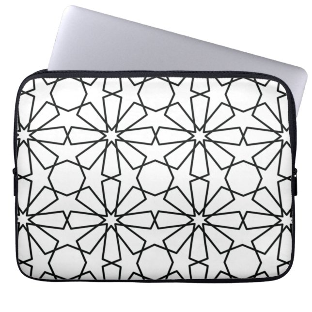 Islamic Geometric Pattern  Arabic Design    Laptop Sleeve (Front)