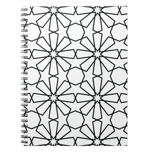 Islamic Geometric Pattern  Arabic Design   Notebook (Front)