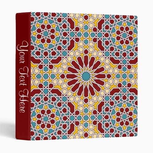 Islamic geometric pattern binder